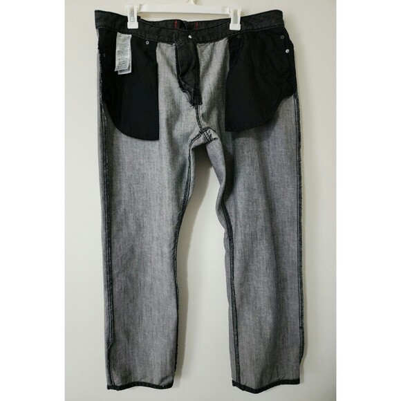 Guess Mens 100% Cotton Slim Straight Del Mar Fit Jeans 40/31.5 Gray XB201703000 - Picture 3 of 8